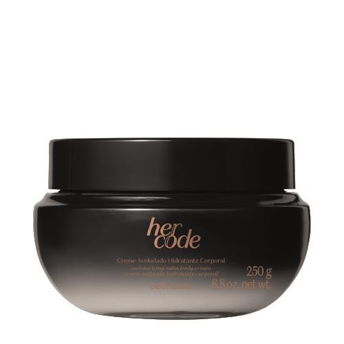 Her Code moisturizing body cream, velvety texture, 250 g
