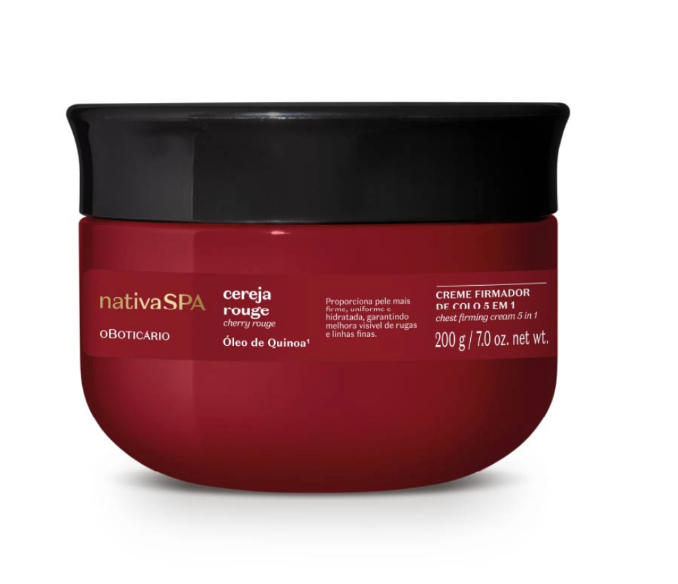 Creme Firmador de Colo 5 em 1 Nativa Spa Cereja Rouge 200g