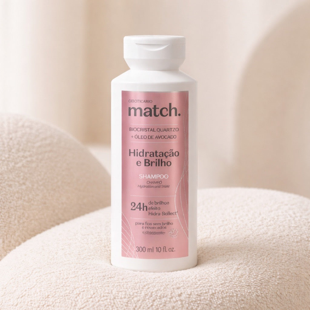 Shampooing Match Hydratation et Brillance, 300 ml