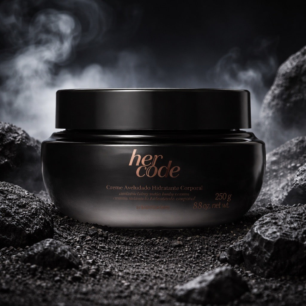 Her Code moisturizing body cream, velvety texture, 250 g