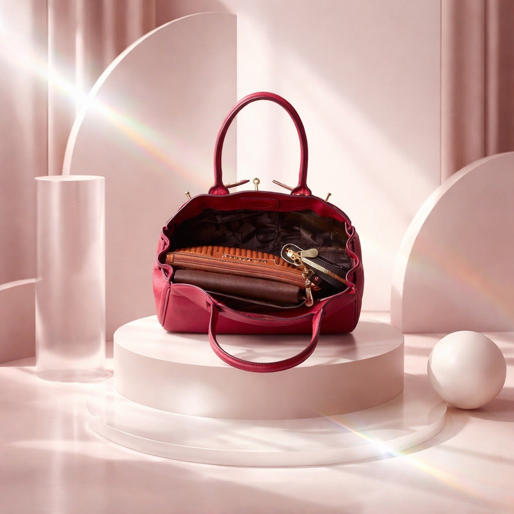 Small Mac Douglas Pyla Romy handbag, XXS, grained leather