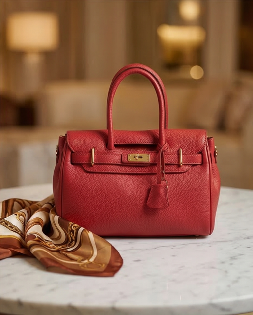 Small Mac Douglas Pyla Romy handbag, XXS, grained leather