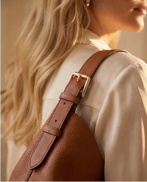 Erica Romy M leather hobo shoulder bag - Mac Douglas