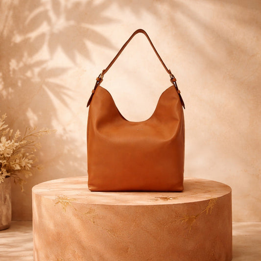Erica Romy M leather hobo shoulder bag - Mac Douglas