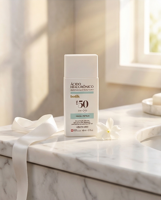 Fluide solaire visage Botik à l’acide hyaluronique SPF 50, 40 ml