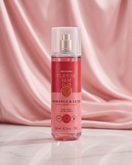 Brume parfumée Cuide-se Bem Fraise et Lait, 200 ml