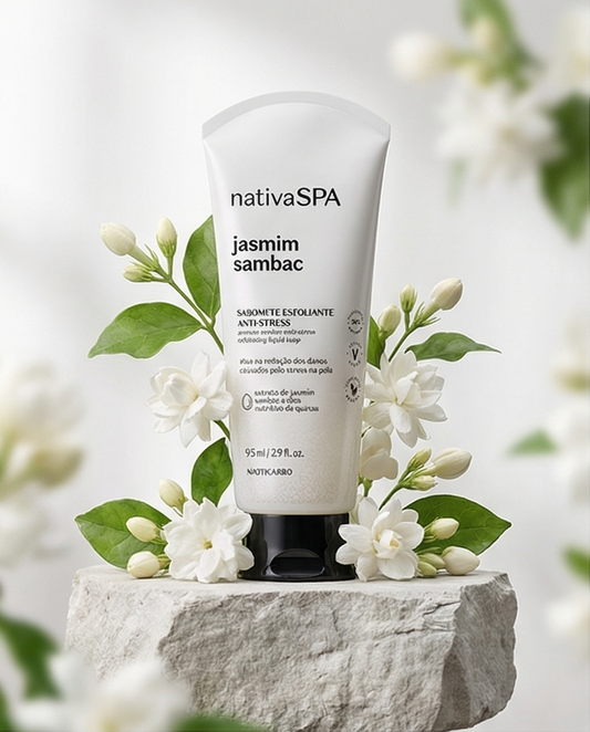 Savon liquide exfoliant Nativa SPA Jasmin Sambac, 175 ml